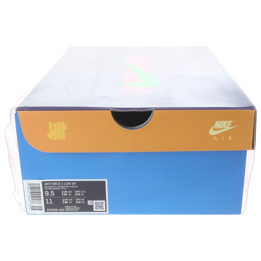 NIKE(ナイキ) ×UNDEFEATED AIR FORCE 1 LOW SP アンディフィーテッド エアフォース1 ローカットスニーカー マルチ US9.5/27.5cm DV5255-400