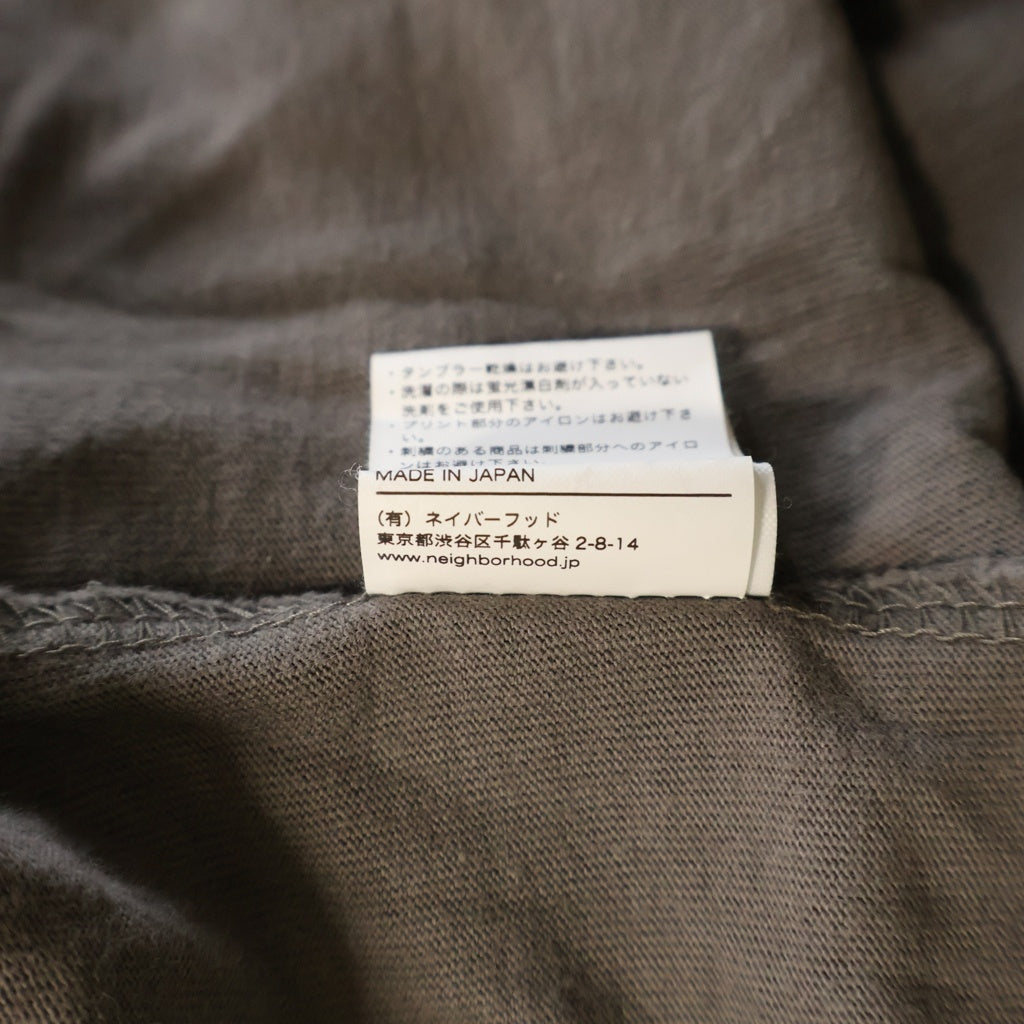 NEIGHBORHOOD(ネイバーフッド) 21AW ×FUTURA LABORATORIES フューチュララボラトリーズ クルーネック長袖Tシャツカットソー チャコールグレー