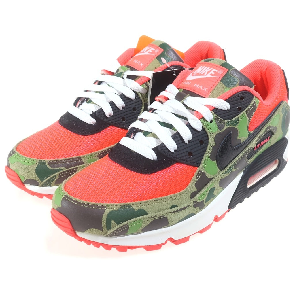 NIKE(ナイキ) ×ATMOS AIR MAX90 DUCK CAMO CW6024-600 アトモス エアマックス90 ダック カモ ローカットスニーカー マルチ US7/25cm レディース