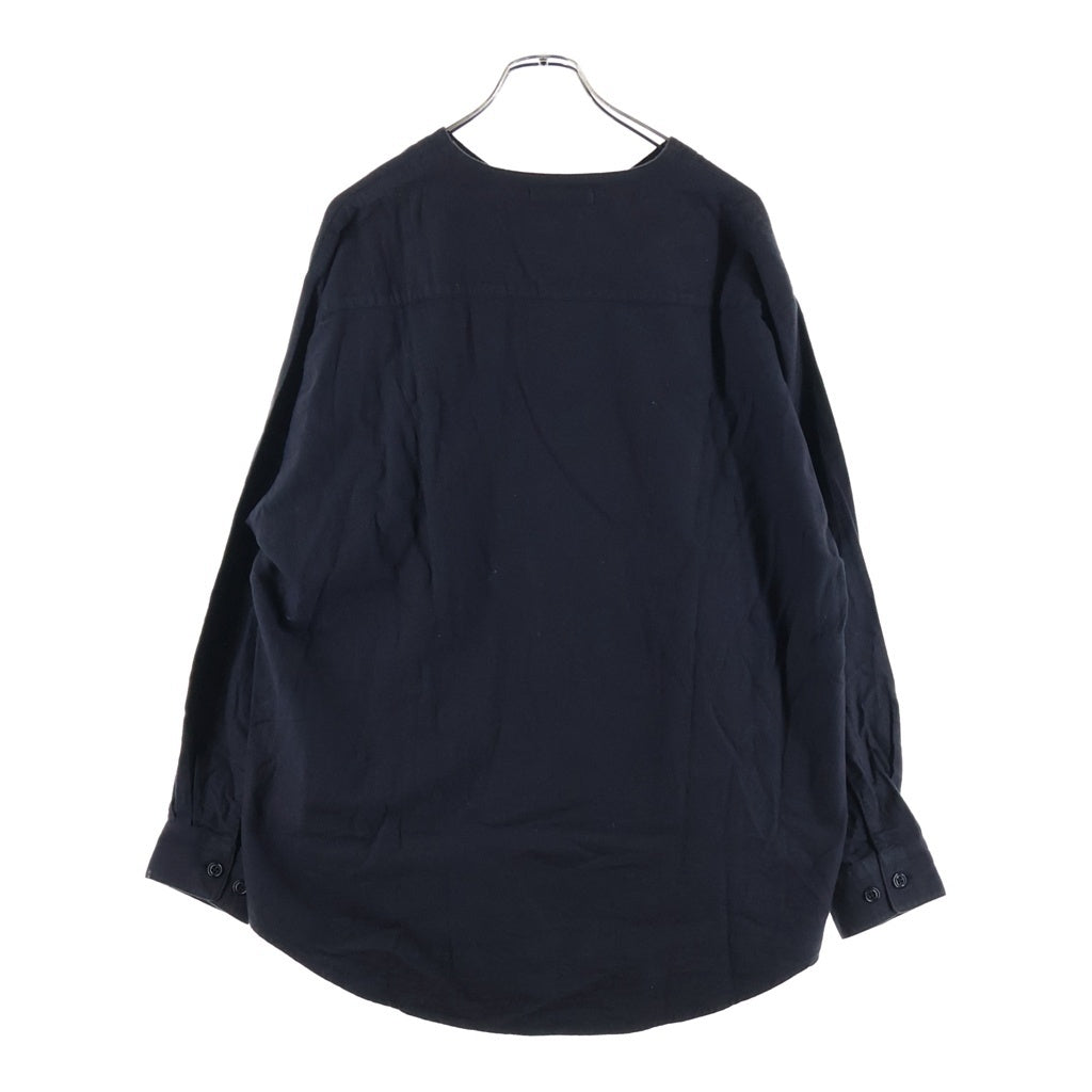 WTAPS(ダブルタップス) 22AW WT ベースボール長袖シャツ ブラック 222TQDT-SHM05