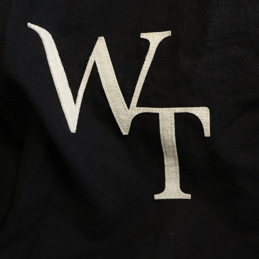 WTAPS(ダブルタップス) 22AW WT ベースボール長袖シャツ ブラック 222TQDT-SHM05