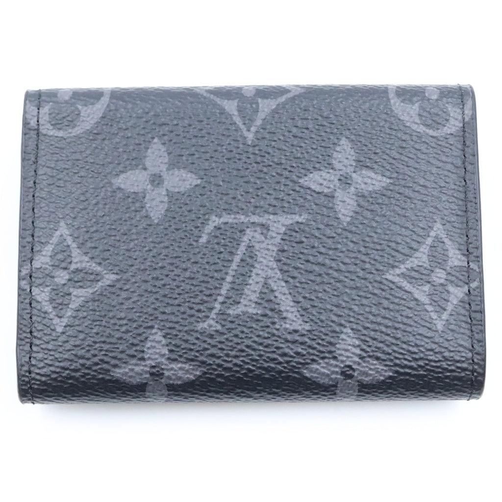 LOUIS VUITTON(ルイヴィトン) モノグラム エクリプス 三つ折り財布 PVC レザー コンパクトウォレット ブラック M67630 レディース