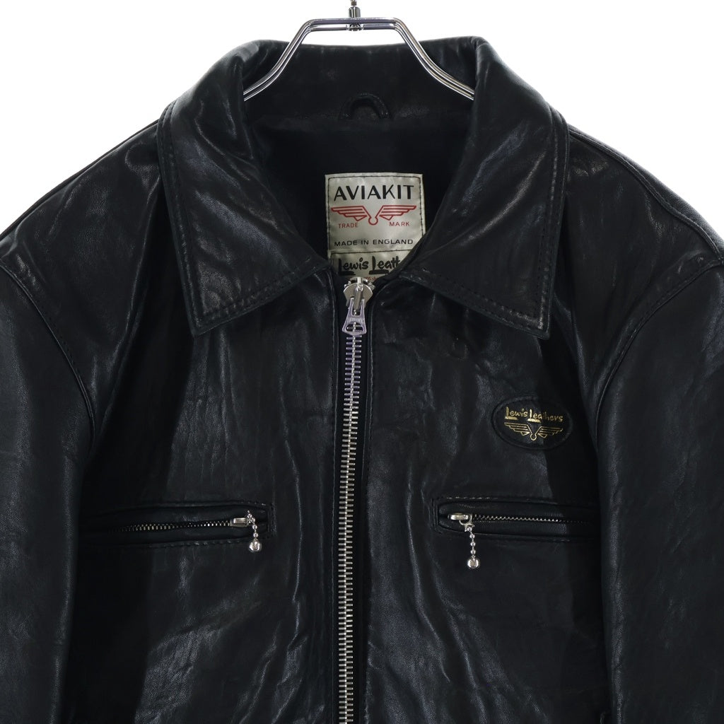 Lewis Leathers(ルイスレザー) No.60 コルセア ブラックシープ シングルライダースジャケット ブラック -