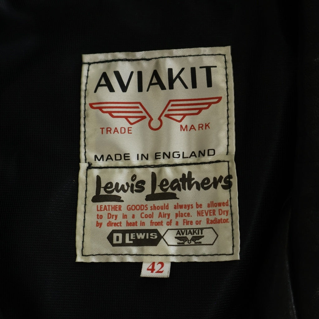 Lewis Leathers(ルイスレザー) No.551 DOMINATOR コルセア シープスキン シングルライダースジャケット ブラック -