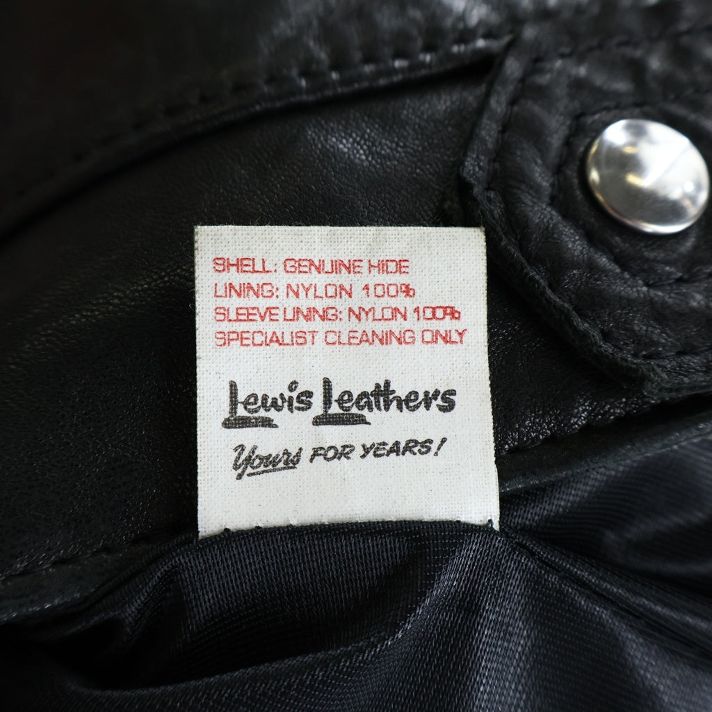 Lewis Leathers(ルイスレザー) No.551 DOMINATOR コルセア シープスキン シングルライダースジャケット ブラック -
