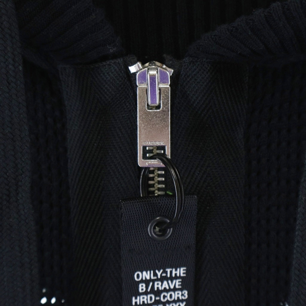 DIESEL(ディーゼル) ジップフライ フーデッド プルオーバー メッシュ パーカー A13053