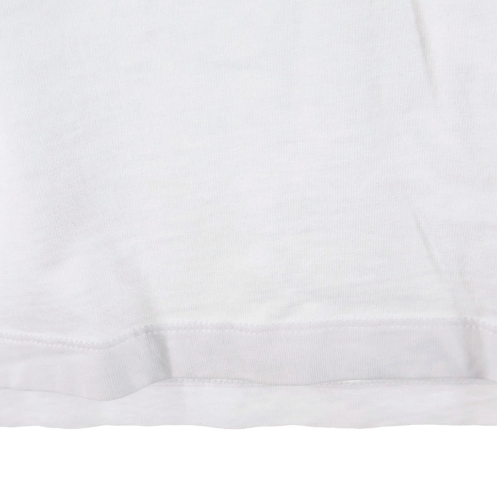 MONCLER(モンクレール) 23AW フロッキーロゴプリント クルーネック半袖Tシャツ カットソー ホワイト I20918C00047
