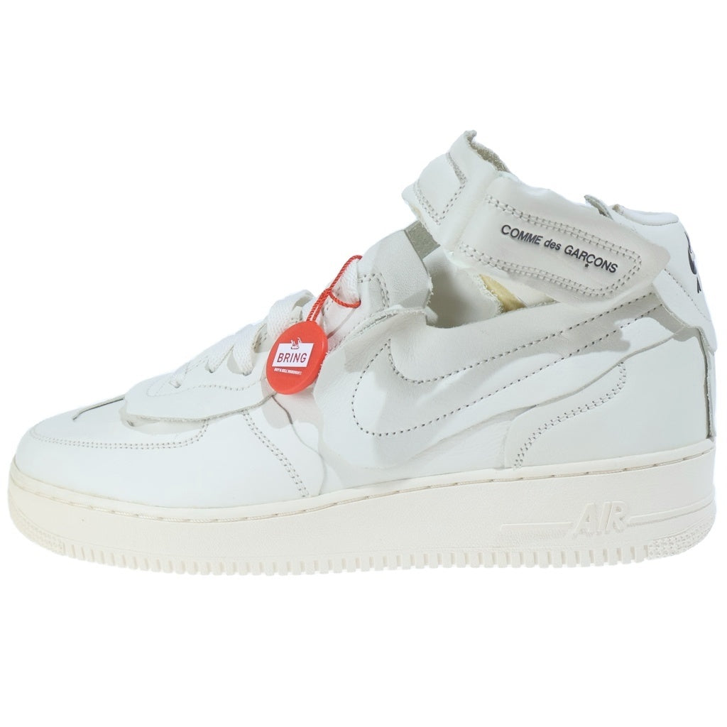 NIKE(ナイキ) ×COMME des GARCONS HOMME PLUS AIR FORCE 1 MID コムデギャルソンオムプリュス エアフォース1 ミッドカットスニーカー ホワイト US11/29cm DC3601-100