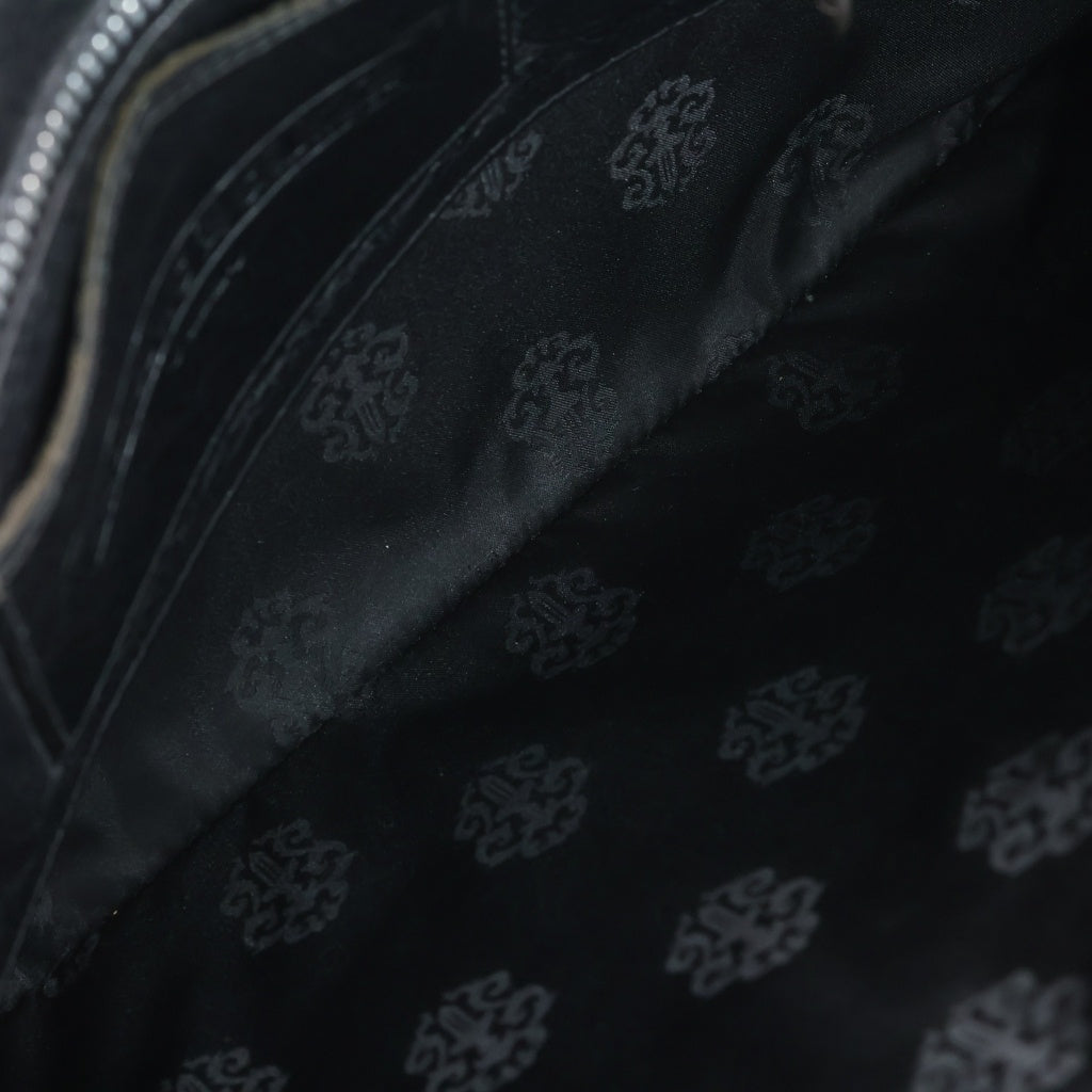 CHROME HEARTS(クロムハーツ) FLAT MED PLAIN プレーン クラッチバッグ スクロール レザーブレード ブラック