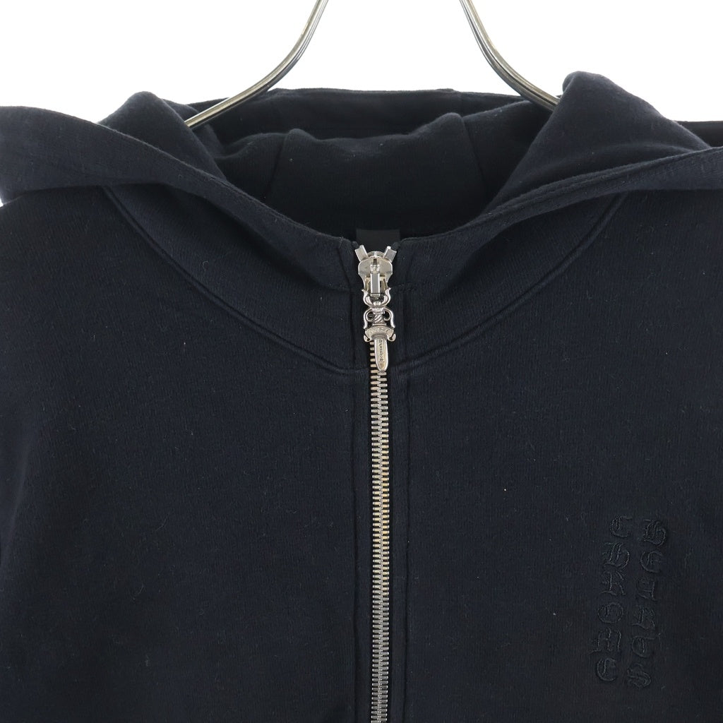 CHROME HEARTS(クロムハーツ) GRP Y NOT Zip Up Hoodie ワイノット ダガージップ CHクロスジップ CHプラスパッチ付きダブルジップアップ グレーパーカー