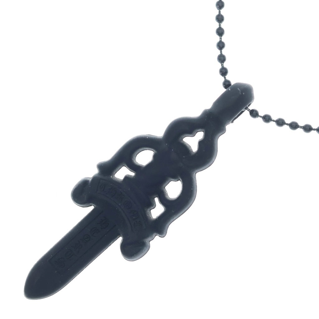 CHROME HEARTS(クロムハーツ) RUBBER LARGE DAGGER ラージダガー ラバーネックレス シリコン ブラック