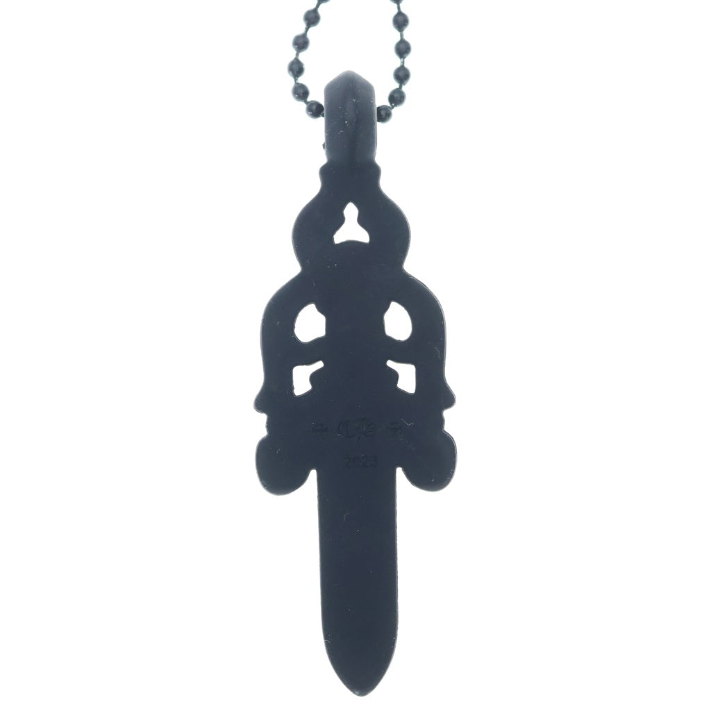 CHROME HEARTS(クロムハーツ) RUBBER LARGE DAGGER ラージダガー ラバーネックレス シリコン ブラック