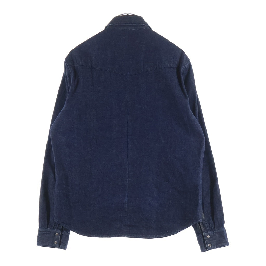 CHROME HEARTS(クロムハーツ) Y NOT DENIM WESTERN ワイノット デニムウエスタンシャツ クロスパッチ 長袖シャツ インディゴ JVP