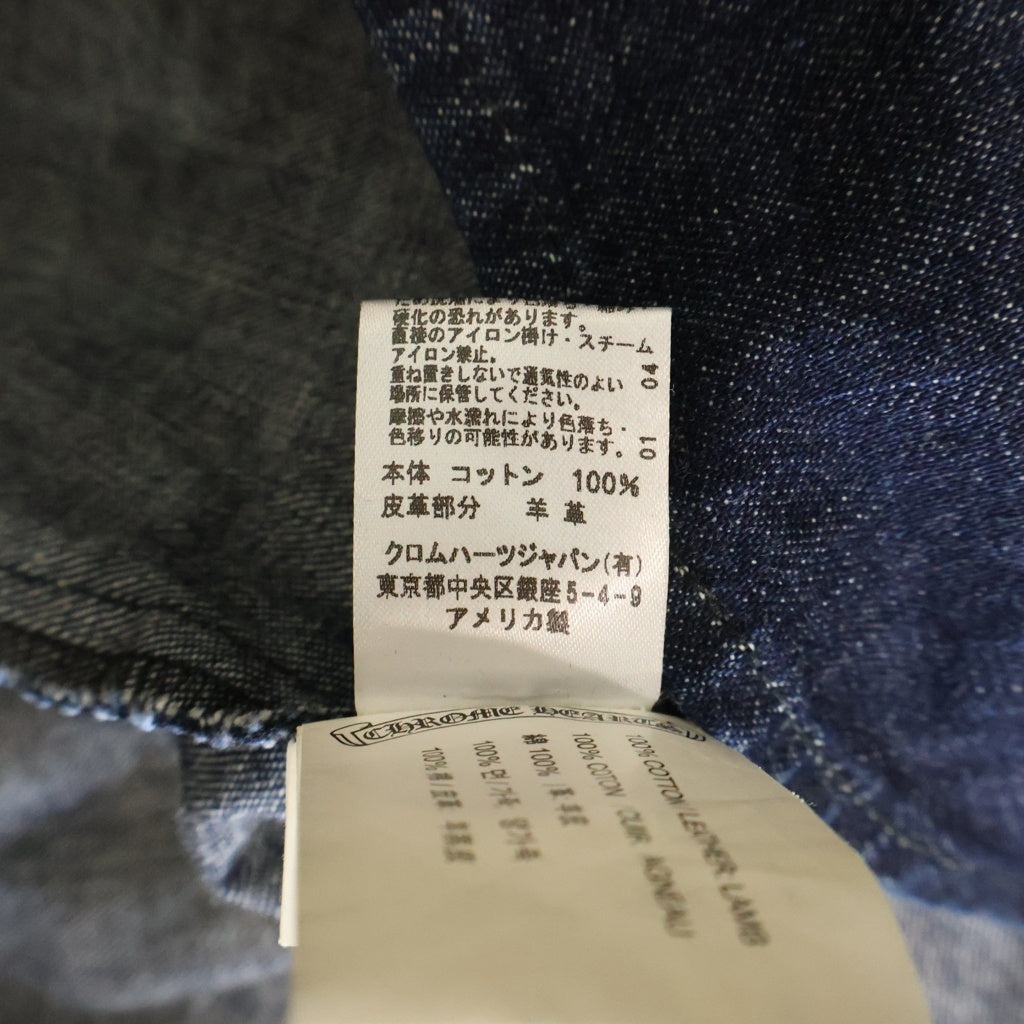 CHROME HEARTS(クロムハーツ) Y NOT DENIM WESTERN ワイノット デニムウエスタンシャツ クロスパッチ 長袖シャツ インディゴ JVP