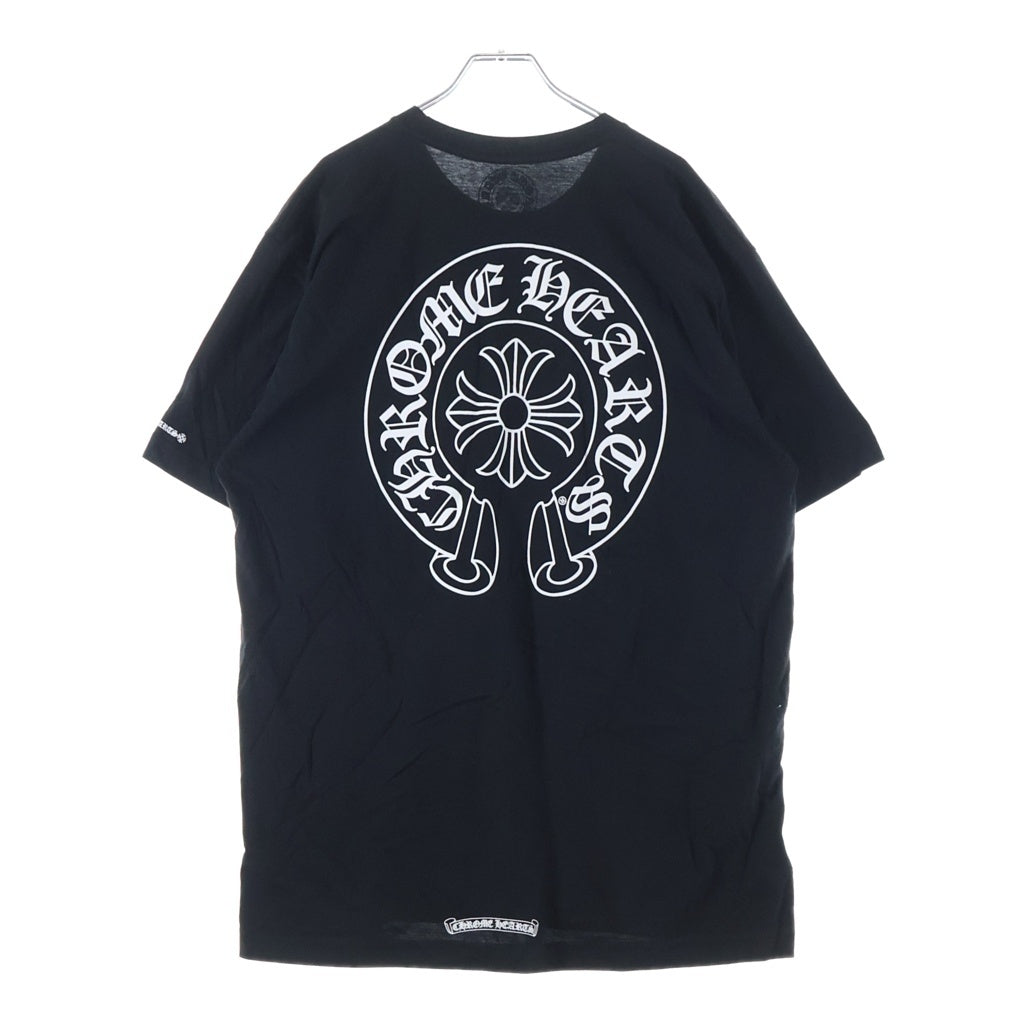 CHROME HEARTS(クロムハーツ) HORSESHOE S/S TEE ホースシュープリント ポケット半袖Tシャツ カットソー ブラック