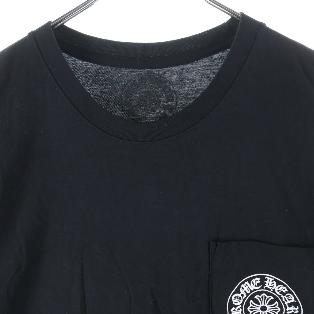 CHROME HEARTS(クロムハーツ) HORSESHOE S/S TEE ホースシュープリント ポケット半袖Tシャツ カットソー ブラック