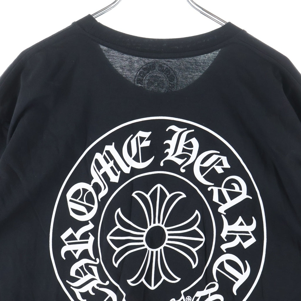CHROME HEARTS(クロムハーツ) HORSESHOE S/S TEE ホースシュープリント ポケット半袖Tシャツ カットソー ブラック