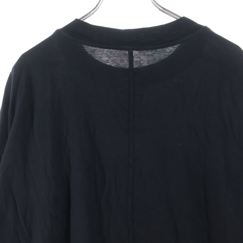 Rick Owens(リックオウエンス) TOMMY T トミー オーバーサイズ 半袖Tシャツ カットソー ブラック DU01E3259-RN