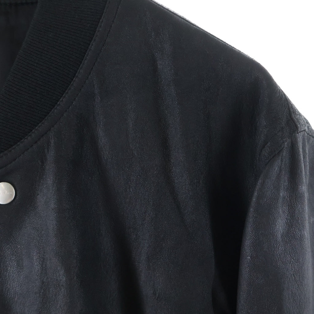 Rick Owens(リックオウエンス) 25AW Classic Flight Leather Jacket クラシック フライト レザージャケット ブラック RU01E5778-LBA