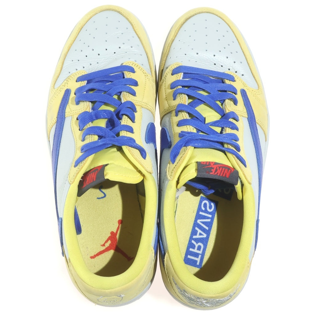 NIKE(ナイキ) ×TRAVIS SCOTT WMNS AIR JORDAN 1 RETRO LOW OG CANARY DZ4137-700 トラヴィススコット ウィメンズ エアジョーダン1 カナリー ローカットスニーカー イエロー/ホワイト US13/30cm レディース