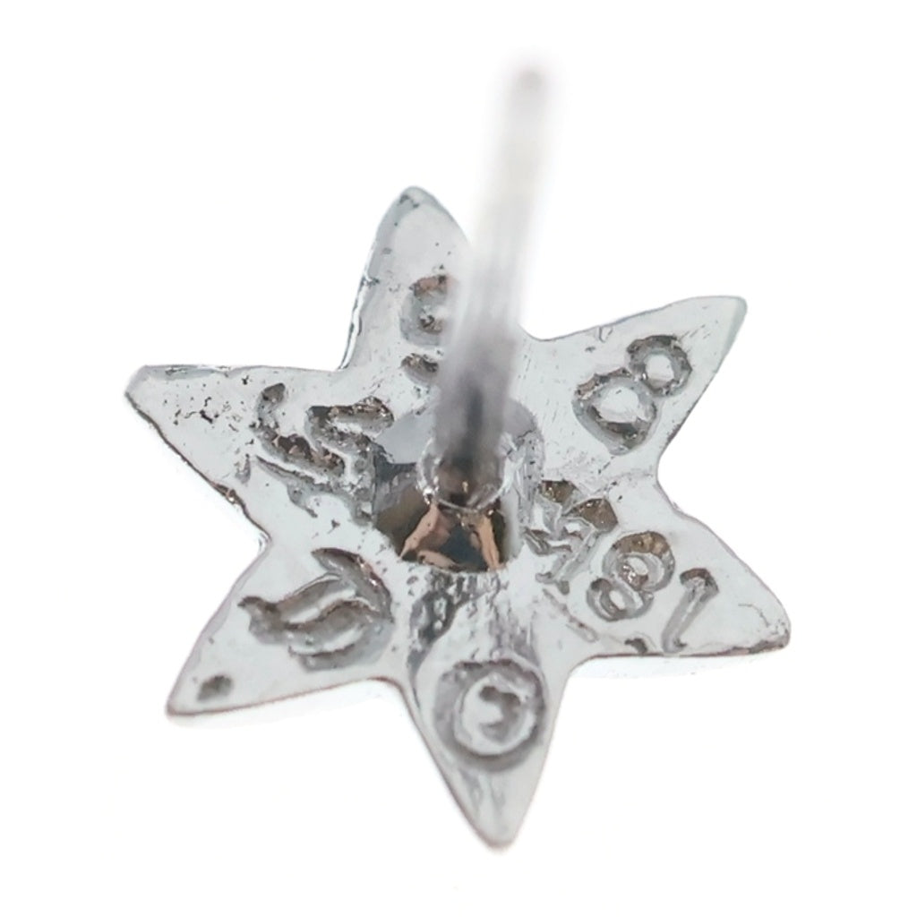 CHROME HEARTS(クロムハーツ) 18KWG CO STAR 1DIA スター 1ダイヤ スタッドピアス ホワイトゴールド