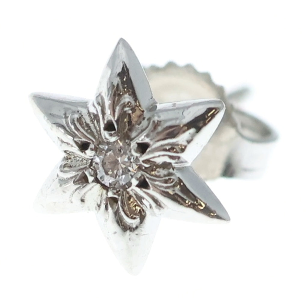 CHROME HEARTS(クロムハーツ) 18KWG CO STAR 1DIA スター 1ダイヤ スタッドピアス ホワイトゴールド