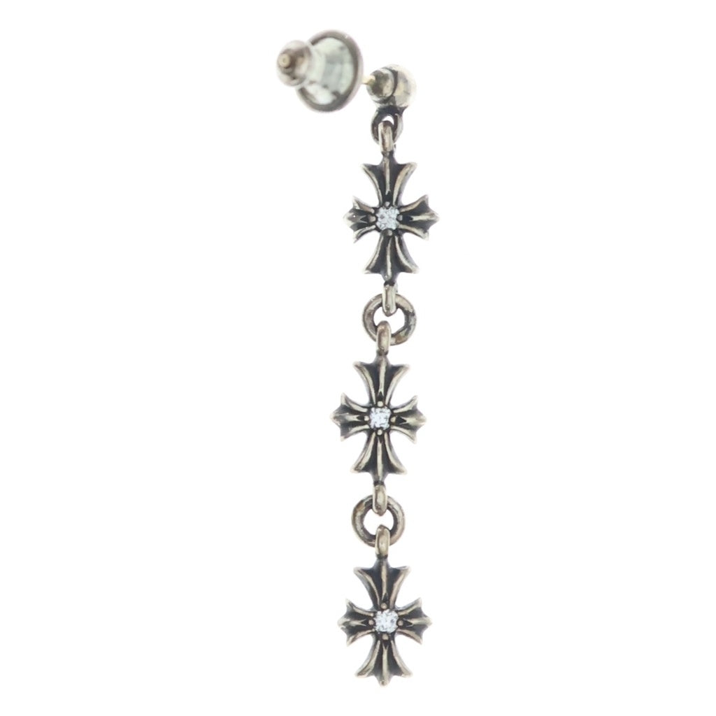 CHROME HEARTS(クロムハーツ) TINY E CH PLS 3 DIA タイニーE CHプラス 両面ダイヤ ピアス シルバー