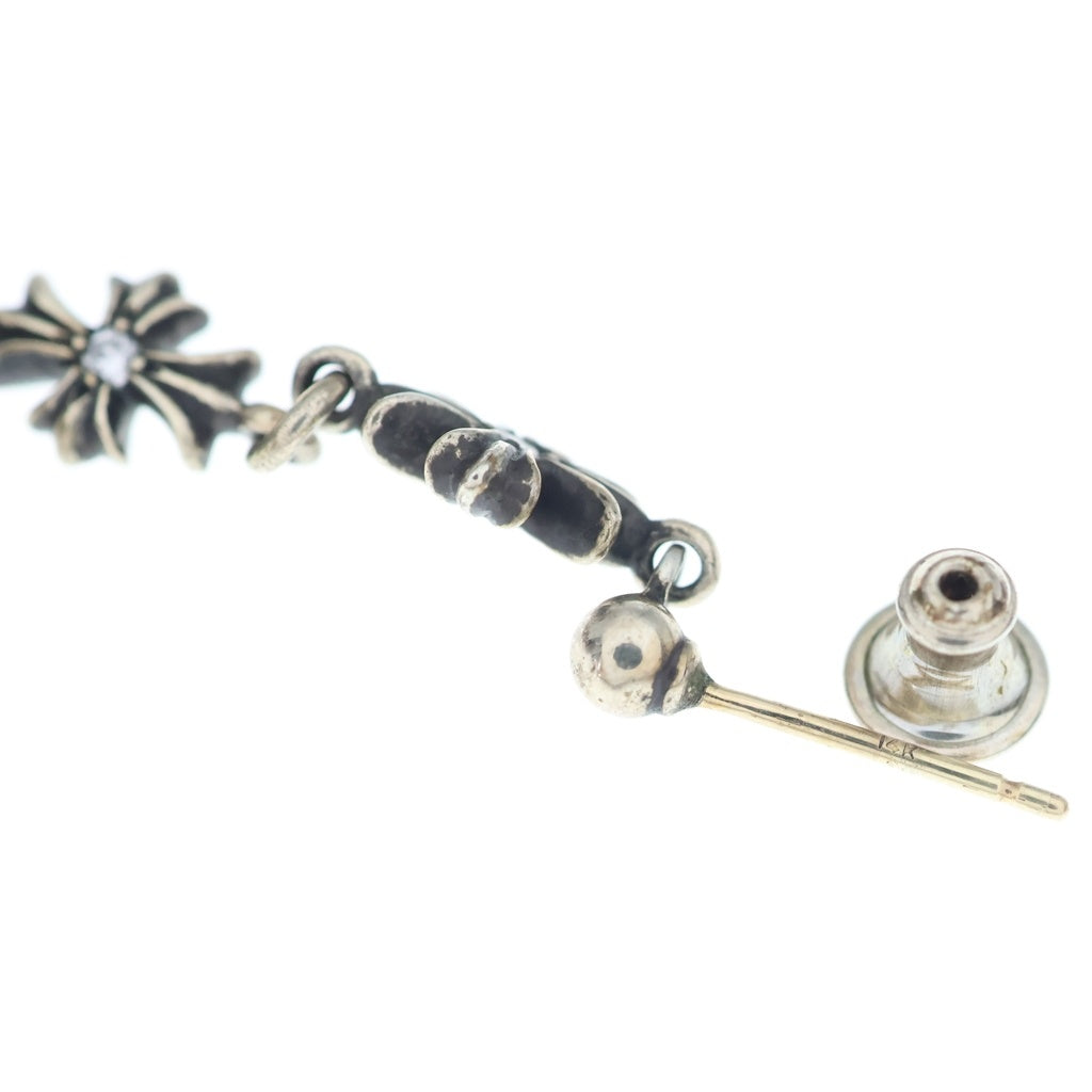 CHROME HEARTS(クロムハーツ) TINY E CH PLS 3 DIA タイニーE CHプラス 両面ダイヤ ピアス シルバー