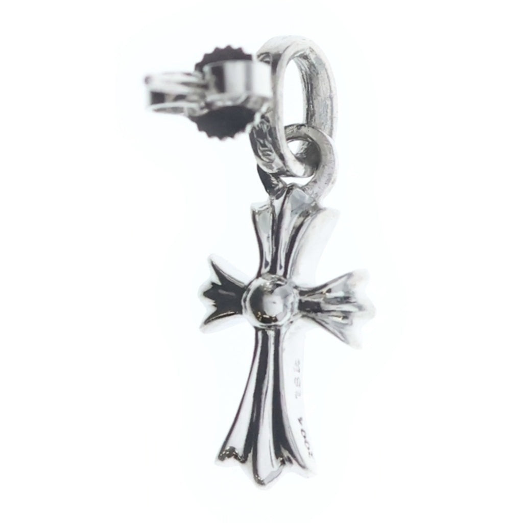 CHROME HEARTS(クロムハーツ) 18KWG BBY F PPRCHN P/DIA ベイビーファットクロス ドロップピアス PAVEダイヤ ホワイトゴールド