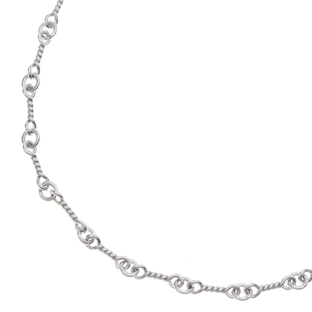 CHROME HEARTS(クロムハーツ) 18KWG NECKCHAIN T20 ツイストチェーンネックレス 20inch ホワイトゴールド BCA003