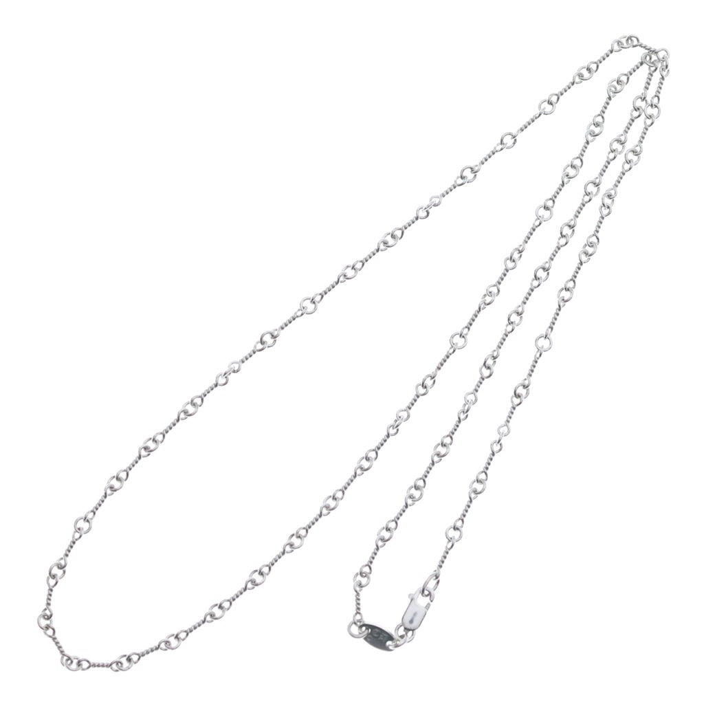 CHROME HEARTS(クロムハーツ) 18KWG NECKCHAIN T20 ツイストチェーンネックレス 20inch ホワイトゴールド BCA003