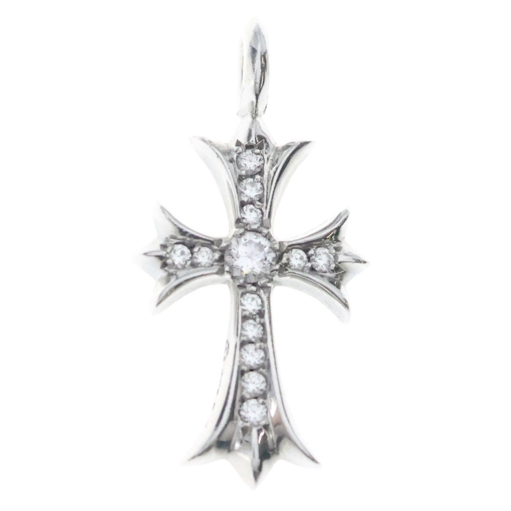 CHROME HEARTS(クロムハーツ) 18KWG TNY CRSF P/DIA タイニーファットクロス PAVEダイヤ ペンダントトップ ホワイトゴールド BCA008