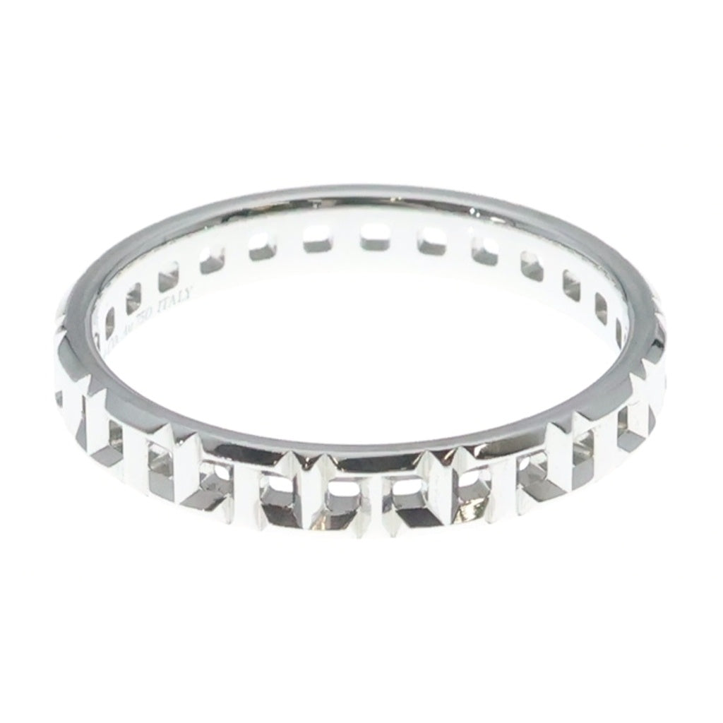 TIFFANY & Co.(ティファニー) K18WG Tトゥルー ナロー リング ホワイトゴールド