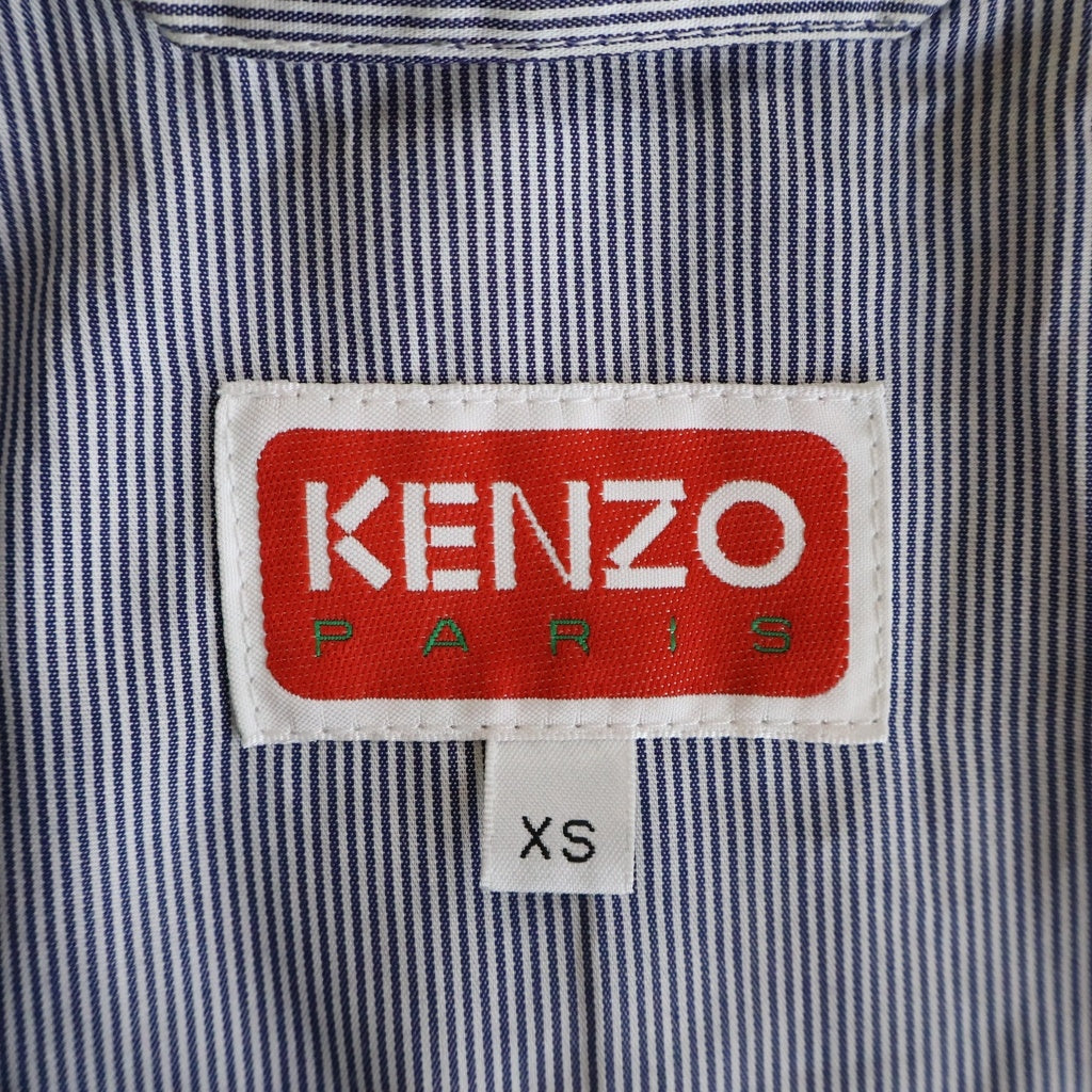 KENZO(ケンゾー) ロゴ刺繍 コットン 3B テーラードジャケット ネイビー