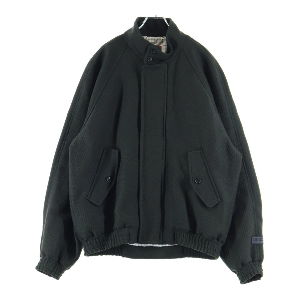 KENZO(ケンゾー) ハリントン スタンドカラー ジップアップ ラグランスリーブ ジャケット ブルゾン カーキ