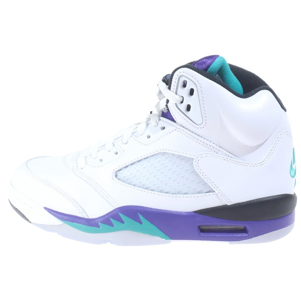NIKE(ナイキ) AIR JORDAN 5 RETRO GRAPE 2025 エアジョーダン5 レトロ グレープ ハイカットスニーカー ホワイト/パープル US9/27cm HQ7978-100