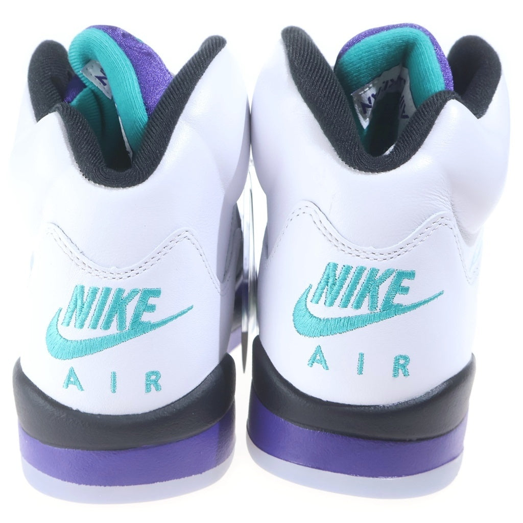 NIKE(ナイキ) AIR JORDAN 5 RETRO GRAPE 2025 エアジョーダン5 レトロ グレープ ハイカットスニーカー ホワイト/パープル US9/27cm HQ7978-100