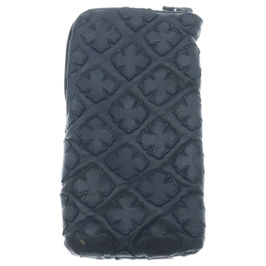CHROME HEARTS(クロムハーツ) CHプラスパッチ レザー アイウェアケース メガネケース ブラック