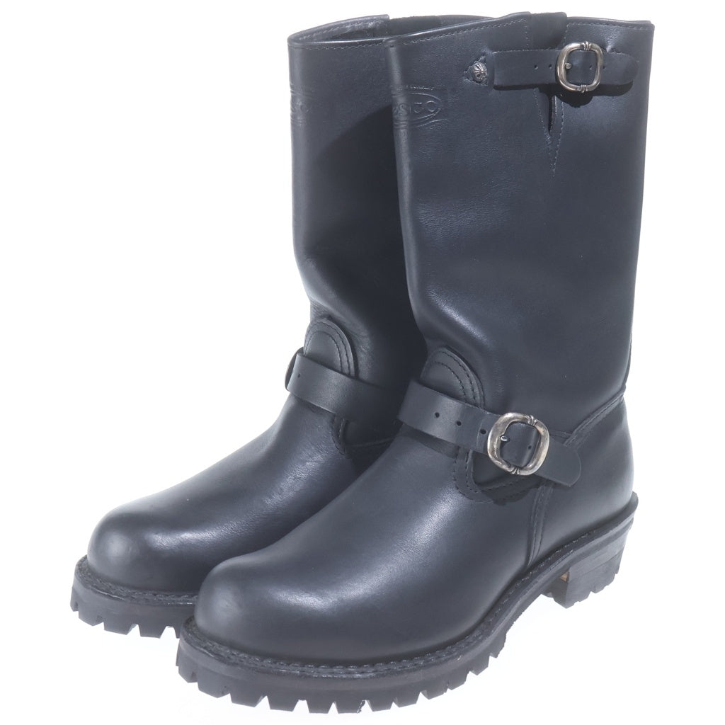 CHROME HEARTS(クロムハーツ) ×WESCO BOSS ウエスコ ボス ダガー ガンスリンガー レザーエンジニアブーツ ブラック
