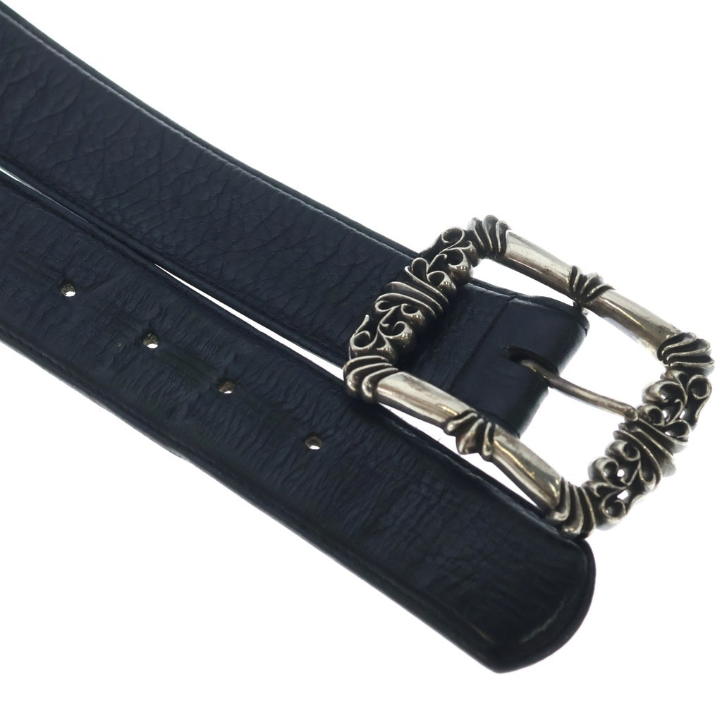 CHROME HEARTS(クロムハーツ) BLT FILIGREE OTJ フィリグリーOTJバックル レザーベルト シルバー BCA355