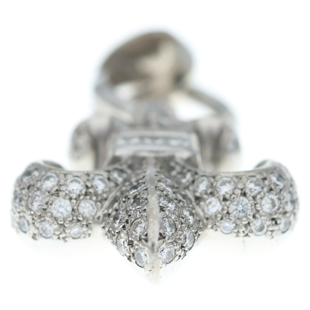 CHROME HEARTS(クロムハーツ) 18KWG BS FLUER P/DIA BSフレア PAVEダイヤ ペンダントトップ ホワイトゴールド