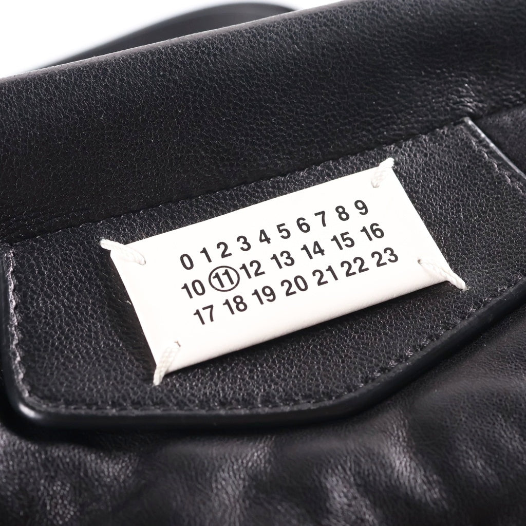 Maison Margiela(メゾンマルジェラ) Glam Slam グラムスラム スモール レザー ショルダーバッグ ブラック SB1WG0028 レディース