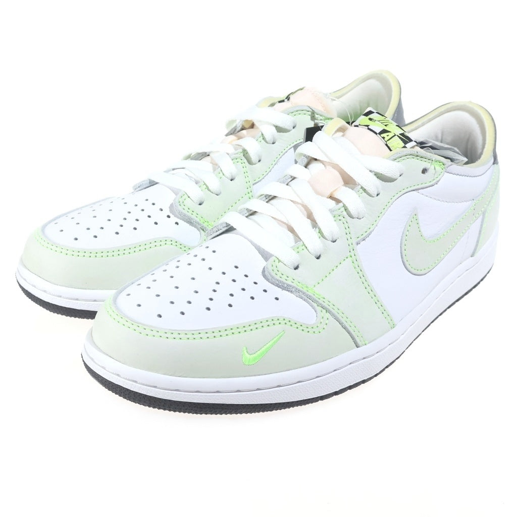 NIKE(ナイキ) AIR JORDAN 1 LOW OG エアジョーダン1 ローカットスニーカー ホワイト/グリーン US9.5/27.5cm DM7837-103