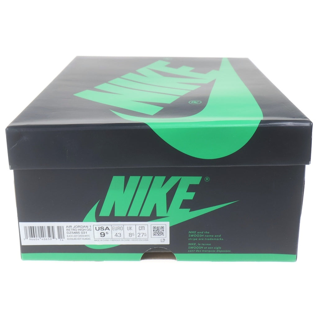 NIKE(ナイキ) AIR JORDAN 1 RETRO HIGH OG エアジョーダン1 レトロ ハイカットスニーカー グリーン/ホワイト US9.5/27.5cm DZ5485-031