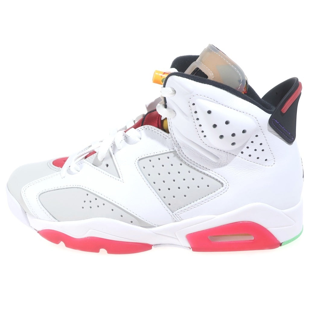 NIKE(ナイキ) AIR JORDAN 6 NEUTRAL GREY/HARE エアジョーダン6 ハイカットスニーカー ホワイト/レッド US9.5/27.5cm CT8529-062