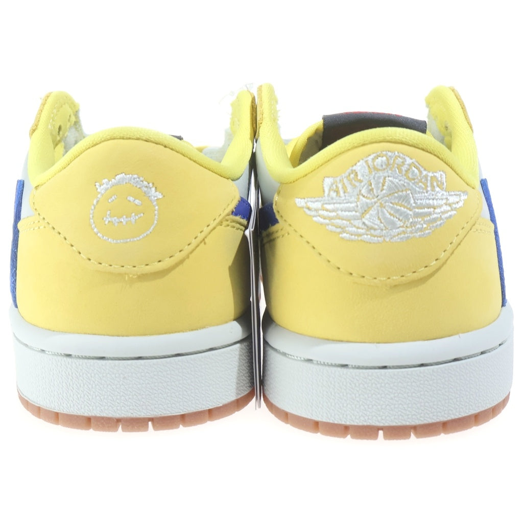 NIKE(ナイキ) ×TRAVIS SCOTT WMNS AIR JORDAN 1 RETRO LOW OG CANARY トラヴィススコット ウィメンズ エアジョーダン1 ローカットスニーカー カナリー レディース US6/23cm DZ4137-700