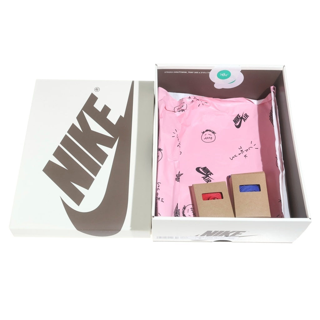 NIKE(ナイキ) ×TRAVIS SCOTT WMNS AIR JORDAN 1 RETRO LOW OG CANARY トラヴィススコット ウィメンズ エアジョーダン1 ローカットスニーカー カナリー レディース US6/23cm DZ4137-700