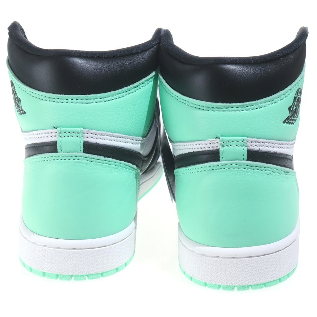 NIKE(ナイキ) AIR JORDAN 1 HIGH OG エアジョーダン1 ハイカットスニーカー ブラック/グリーン US9.5/27.5cm DZ5485-130