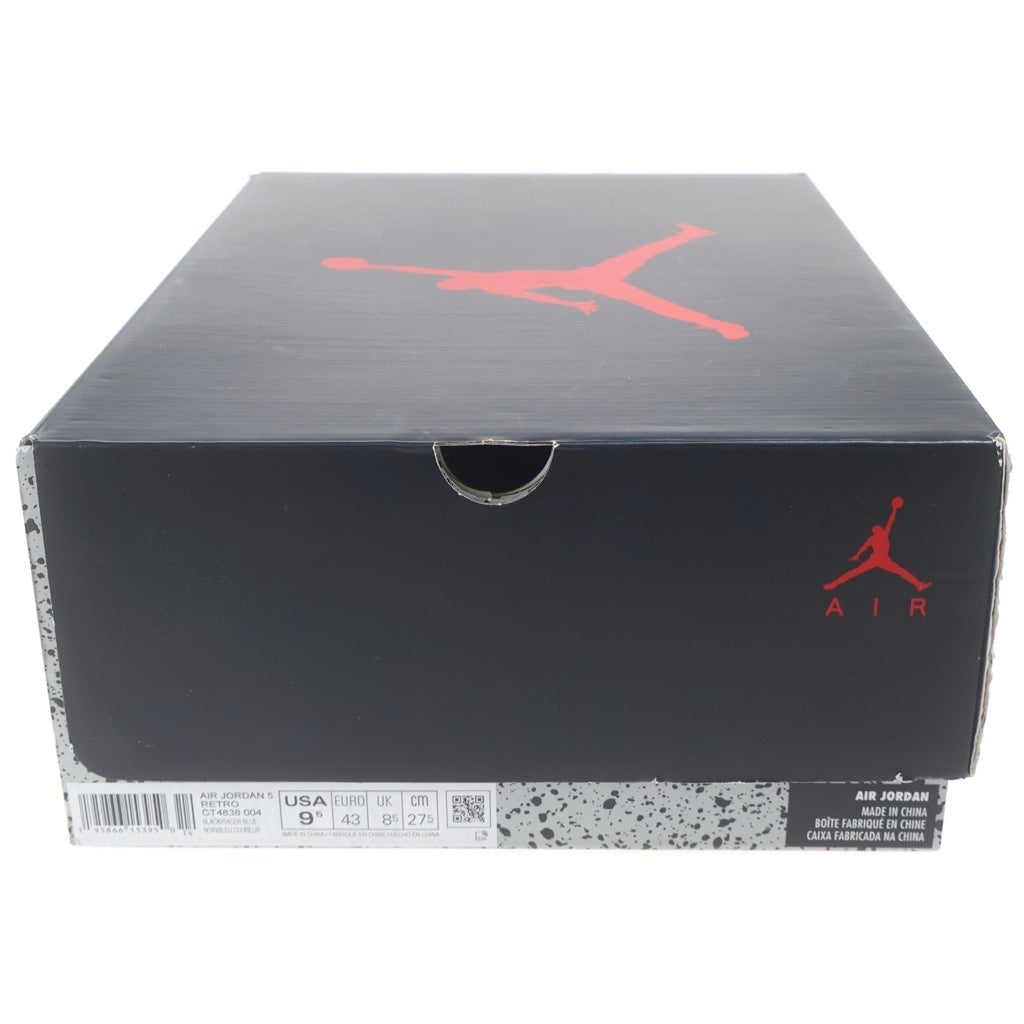 NIKE(ナイキ) AIR JORDAN 5 RETRO RACER BLUE エアジョーダン5 レトロ ハイカットスニーカー ブルー/ブラック US9.5/27.5cm CT4838-004
