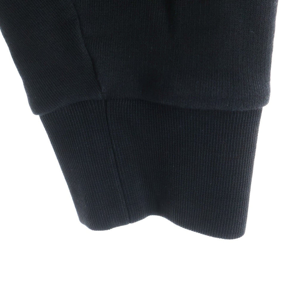 MONCLER(モンクレール) 25SS フロントロゴワッペン クルーネック ロングスリーブ 長袖スウェット トレーナー ブラック K10918G00073 809KR